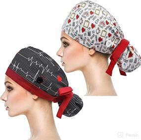 img 4 attached to YUESUO Working Sweatband Adjustable Ponytail Personal Care - Bath & Bathing Accessories