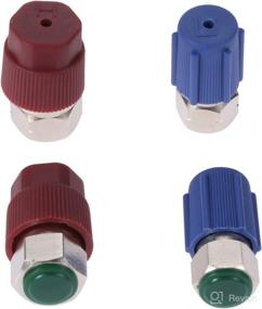 img 3 attached to 🧊 Aupoko R12 R22 to R134A Conversion Adapter Kit | A/C Pro Refrigerant Retrofit Valve Fitting Kit - 2 Kits