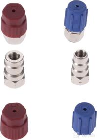 img 1 attached to 🧊 Aupoko R12 R22 to R134A Conversion Adapter Kit | A/C Pro Refrigerant Retrofit Valve Fitting Kit - 2 Kits