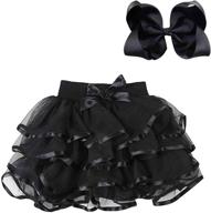 🎀 bgfks layered matching hairbow ballet girls' clothing: skirts & skorts offers the perfect ensemble logo