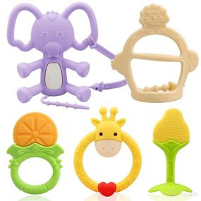 img 4 attached to Safeswee Teething Silicone BPA Free Anti Drop
