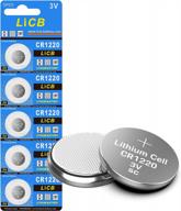 licb cr1220 литиевые батарейки-таблетки - 5 комплектов долговечных батарей-таблеток большой емкости 3 в логотип