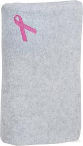 img 3 attached to 🎗️ The Mastectomy Pillow and Seatbelt Cushion for Breast and Chest Surgery Sites - Gray with Pink Ribbon