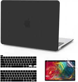 img 4 attached to Protect Your MacBook Pro 13 Inch: Anban Hard Shell Case With Keyboard Cover And Screen Protector Compatible With M2 2022, 2021, 2020, 2019, 2018, 2017, 2016 Models - Black