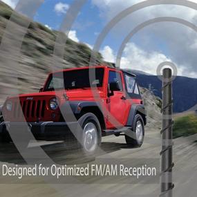img 1 attached to 🚙 KSaAuto 16" Antenna for Jeep Wrangler JK JL Unlimited Rubicon Sahara Sport Gladiator - AM FM Radio Reception Upgrade & Jeep Wrangler Gladiator Accessories