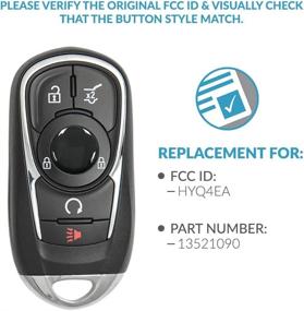 img 1 attached to Keyless2Go 5 Button Proximity Smart Key Buick Enclave HYQ4EA 13521090 - Efficient Replacement for Your Vehicle