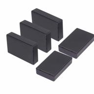 zulkit abs plastic project box - компактный и прочный электрический распределительный корпус для силовых проектов - 3,62 x 2,28 x 0,91 дюйма (92 x 58 x 23 мм) в элегантном черном дизайне логотип