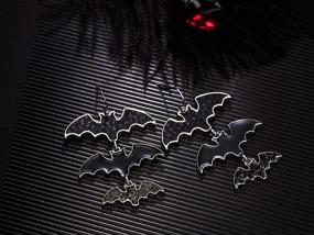 img 3 attached to Gothic Glam: серьги RareLove'S Black Bat с подвесками для женщин и девочек — идеальные аксессуары для костюма на Хэллоуин