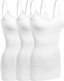 img 3 attached to Comfortable And Supportive Layering Cami With Built-In Bra For Women - Emmalise