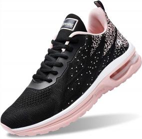 img 4 attached to Autper Women'S Lightweight Running Sneakers For Gym, Tennis, And Jogging - Fashionable Air Athletic Shoes With Breathable Design (US Sizes 5.5-10)