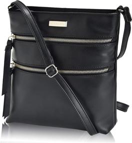 img 4 attached to 👜 Women's Leather Crossbody Shoulder Handbags - Wallets and Crossbody Bags