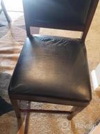 img 1 attached to Protect Your Dining Chairs In Style With Fuloon'S Set Of 4 Waterproof And Oilproof Pu Leather Chair Covers review by Sarala Cannon