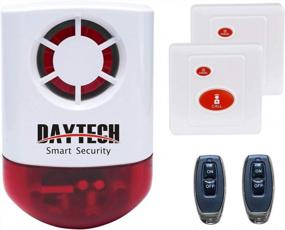 img 4 attached to Daytech Outdoor SOS Alert System With Red Strobe Siren, Remotes And Panic Button - Ideal For Home, Store, Hotel And Jewelry Shop Security