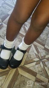 img 6 attached to Черные школьные туфли Мэри Джейн с ремешком для девочек - идеально подходят для парадной формы (для малышей/маленьких девочек/больших девочек)