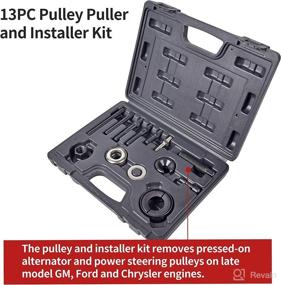 img 3 attached to 🔧 MAKOTOOLS Power Steering Pump Remover Alternator AC Pulley Puller & Installer Set (MKT027), Pulley Puller and Installer Kit