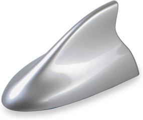 img 2 attached to 🚗 Advanced Style Silver Ramble Car Shark Fin Antenna - SUV Aerials Cover, Auto Parts Accessories for Nissan Qashqai, X-Trail, Pathfinder, Rogue, Leaf, Juke, and Kicks - Boost Radio Signal Antennas