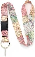 premium usa-made map lanyard with buckle and flat ring | buttonsmith логотип