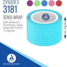 img 3 attached to Dynarex Sensi Wrap, Self-Adherent 1" X 5 Yds Rainbow (5/Color) 30/Cs