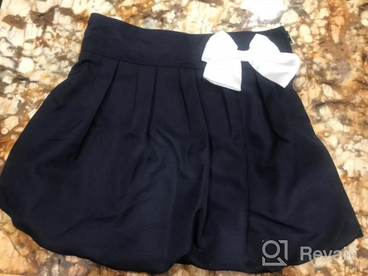 img 1 attached to ToBeInStyle Girl's Uniform Skirt: 👧 Classic and Stylish Choice for School Uniforms review by Alicia Jones