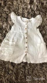 img 6 attached to Kids Baby Girls Organic Cotton Ruffled Sleeve Tunic Dress Swing Sundress Party Princess Dresses