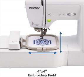 img 3 attached to 🧵 Brother SE600 Sewing and Embroidery Machine: 80 Designs, 103 Stitches, Computerized, LCD Touchscreen, 4x4 Hoop, 7 Included Feet