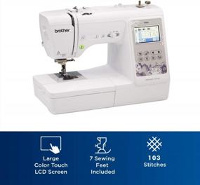 img 2 attached to 🧵 Brother SE600 Sewing and Embroidery Machine: 80 Designs, 103 Stitches, Computerized, LCD Touchscreen, 4x4 Hoop, 7 Included Feet