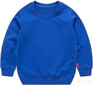 👕 haxico unisex kids thin cotton pullover sweatshirt: comfortable toddler baby crewneck t-shirt for long sleeve tops logo