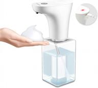 handsfree foaming soap dispenser with infrared sensor and usb charging: speensun 450ml for kitchen and bathroom (clear) logo