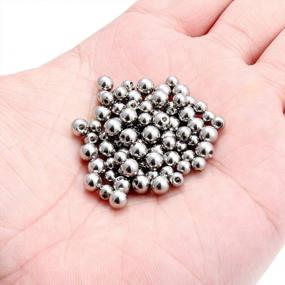 img 1 attached to SCERRING 80PCS 14G 316L Surgical Steel Externally Threaded Replacement Balls Body Jewelry Piercing Barbell Parts For Women Men 4Mm 5Mm