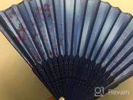 img 1 attached to Stay Cool And Stylish: OMyTea Folding Hand Fans For Women - Perfect For Any Occasion review by Corey Ford