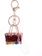 cute keychain sparkling ring charm purse pendant handbag decoration by andyshi logo