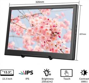 img 1 attached to KENOWA Portable Touchscreen Monitor T-13.3-1080-US - 13.3" Full HD, 60Hz, Wall Mountable, Touch Screen, Built-In Speakers