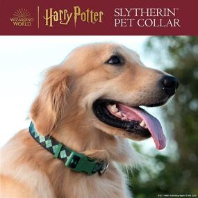 img 3 attached to 🐍 Slytherin Dog Collar for Medium-Sized Dogs - Harry Potter Dog Apparel & Accessories at Hogwarts Houses