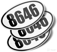 show your political voice with 8646 oval vinyl bumper stickers (3 pack) логотип