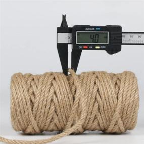 img 3 attached to PerkHomy Jute Twine String 4Mm 120Ft Natural Thick Twine For Craft Gardening Plant Gift Wrapping Art Wedding Decoration Packing Material Christmas Twine Bulk Heavy-Duty (120FT * 4Mm)