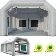 Sewinfla Professional Inflatable Paint Booth 23x20x14.5Ft with 2 Blowers (750W+950W) & Air Filter System Portable Paint Booth Tent Garage Inflatable