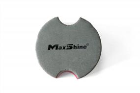 img 2 attached to Maxshine Foam Combine EVA Waxing Applicator Sponge, Black & Red, Dia: 7.4Cm