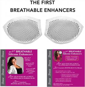 img 2 attached to Braza Breathable Silicone Breast Enhancement Push Up Pads