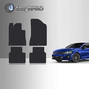 img 4 attached to TOUGHPRO Floor Mats Accessories Set (Front + Rear) Compatible with KIA K5 FWD All Weather Heavy Duty (Made in USA) Black Rubber 2021 2022 2023