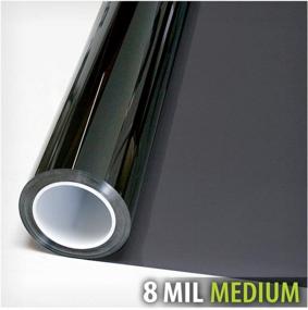img 2 attached to 8 Mil Black 35 (Medium) Window Film For Enhanced Security And Glare Control - BDF S8MB35 - 24In X 24Ft