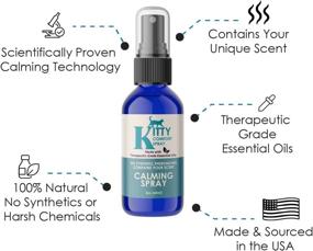 img 2 attached to 🐱 Kitty Comfort Spray: Natural Cat Anxiety Relief with Your Personal Scent - Vet Recommended Calming Spray 2oz