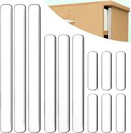 🛡️ essential 44 pcs cabinet door bumpers & car door edge guards kit: protect with anti-slip pads, self-adhesive clear rubber bumpers, silicone strips логотип