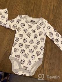 img 5 attached to Pack Of 5 Long-Sleeve Bodysuits For Baby Boys Featuring Disney, Marvel, And Star Wars Characters - Amazon Essentials