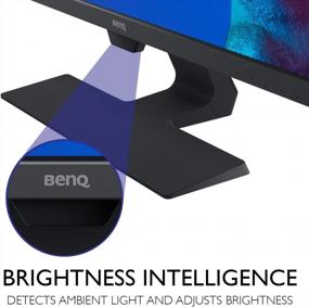 img 2 attached to BenQ Proprietary Eye Care Ultra Slim Brightness 1920X1080P, Built-In Speakers, HD