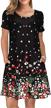 women's summer floral print sleeveless/short sleeve sundress with pockets casual loose swing t-shirt dress logo
