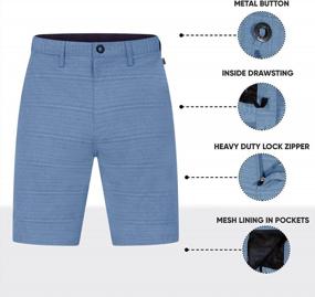 img 3 attached to Experience Comfort And Style With Visive Men'S Premium Hybrid Board Shorts/Walk Shorts - Available In Sizes 30-44