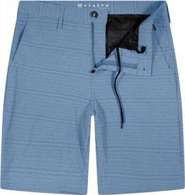 img 4 attached to Ощутите комфорт и стиль в мужских шортах Visive Premium Hybrid Board Shorts/Walk Shorts — доступны в размерах 30–44