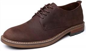img 4 attached to Casual Lace-Up Oxford Dress Shoes For Men