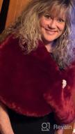 img 1 attached to Stay Warm And Elegant With BEATELICATE'S Faux Fur Shawl Wrap For Women'S Winter Weddings review by Tracy Anderson