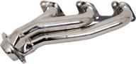 shorty tuned length performance exhaust headers - 🚗 bbk 4010 for ford mustang 4.0l, v6 - chrome finish logo